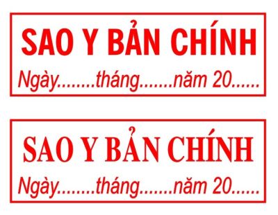 Dấu sao y bản chính