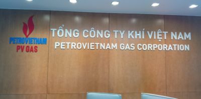 Thi công Logo cho Tập đoàn dầu khí Việt Nam (PV GAS)